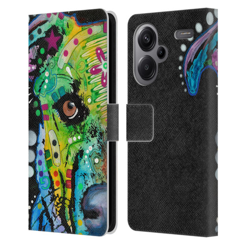 Dean Russo Dogs Bulldog Leather Book Wallet Case Cover For Xiaomi Redmi Note 13 Pro Plus 5G