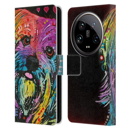 Dean Russo Dogs Yorkie Leather Book Wallet Case Cover For Xiaomi 14 Ultra