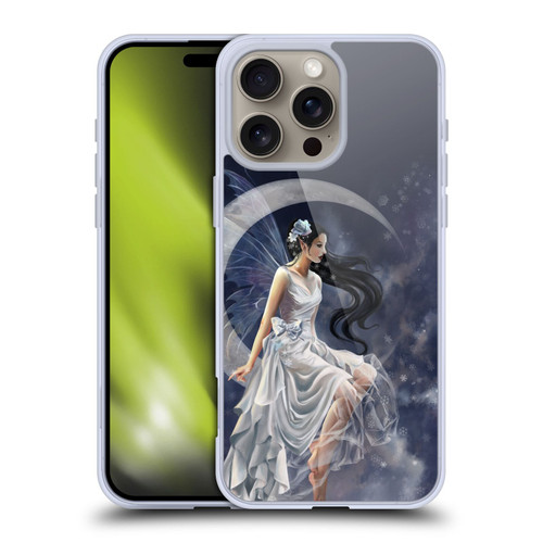 Nene Thomas Crescents Winter Frost Fairy On Moon Soft Gel Case for Apple iPhone 16 Pro Max