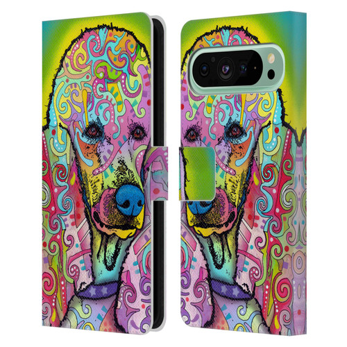 Dean Russo Dogs 3 Poodle Leather Book Wallet Case Cover For Google Pixel 9 Pro XL