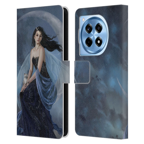 Nene Thomas Crescents Moon Indigo Fairy Leather Book Wallet Case Cover For OnePlus 12R