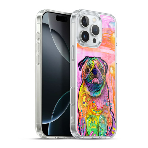 Dean Russo Dogs 3 Pug Soft Gel Case for Apple iPhone 16 Pro Max