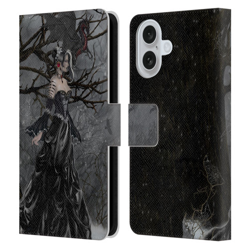 Nene Thomas Deep Forest Queen Gothic Fairy With Dragon Leather Book Wallet Case Cover For Apple iPhone 16
