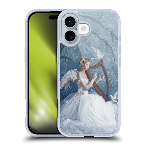 Nene Thomas Deep Forest Chorus Angel Harp And Dove Soft Gel Case for Apple iPhone 16