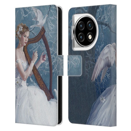 Nene Thomas Deep Forest Chorus Angel Harp And Dove Leather Book Wallet Case Cover For OPPO OnePlus Ace 3 5G