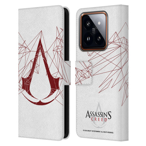 Assassin's Creed Logo Geometric Leather Book Wallet Case Cover For Xiaomi 14