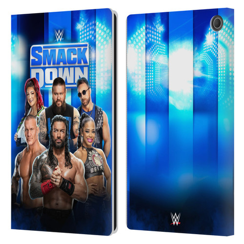 WWE Pay-Per-View Superstars 2024 Smackdown! Leather Book Wallet Case Cover For Amazon Fire Max 11 2023