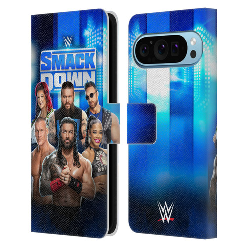 WWE Pay-Per-View Superstars 2024 Smackdown! Leather Book Wallet Case Cover For Google Pixel 9 / Pixel 9 Pro