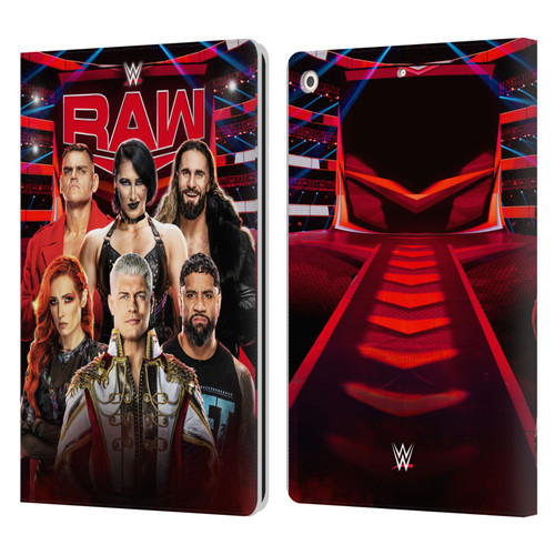 WWE Pay-Per-View Superstars 2024 Raw Leather Book Wallet Case Cover For Apple iPad 10.2 2019/2020/2021