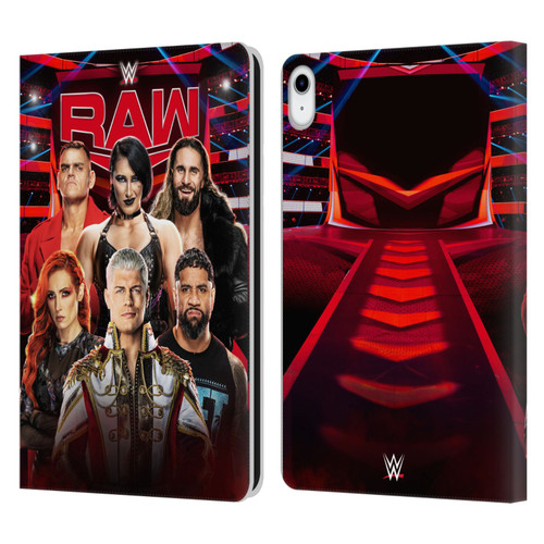 WWE Pay-Per-View Superstars 2024 Raw Leather Book Wallet Case Cover For Apple iPad 10.9 2022/2025
