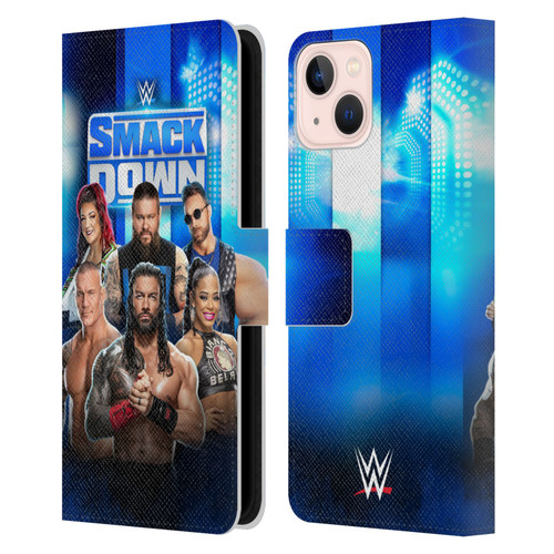 WWE Pay-Per-View Superstars 2024 Smackdown! Leather Book Wallet Case Cover For Apple iPhone 13