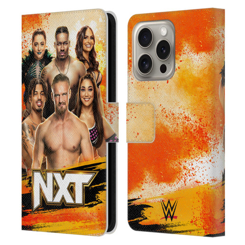 WWE Pay-Per-View Superstars 2024 NXT Leather Book Wallet Case Cover For Apple iPhone 16 Pro