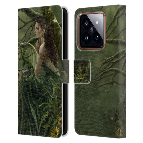 Nene Thomas Deep Forest Queen Fate Fairy With Dragon Leather Book Wallet Case Cover For Xiaomi 14