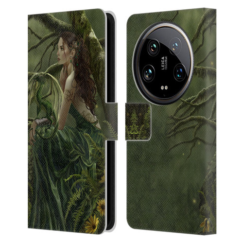 Nene Thomas Deep Forest Queen Fate Fairy With Dragon Leather Book Wallet Case Cover For Xiaomi 14 Ultra