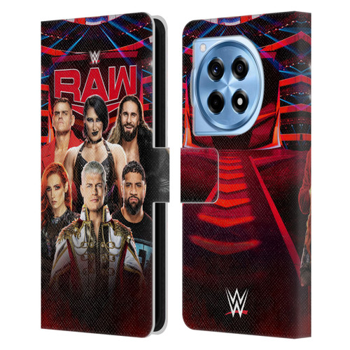 WWE Pay-Per-View Superstars 2024 Raw Leather Book Wallet Case Cover For OnePlus 12R