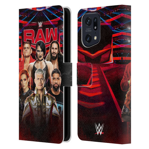 WWE Pay-Per-View Superstars 2024 Raw Leather Book Wallet Case Cover For OPPO Find X5