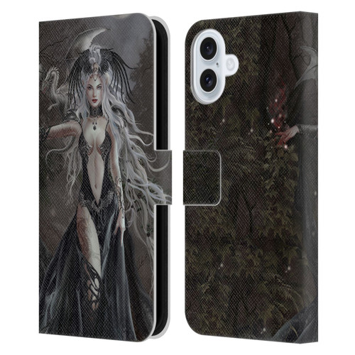 Nene Thomas Gothic Skull Queen Of Havoc Dragon Leather Book Wallet Case Cover For Apple iPhone 16 Plus