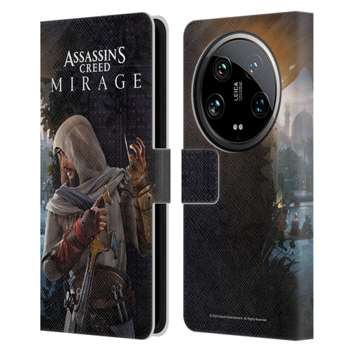 Assassin's Creed Mirage Graphics Basim Poster Leather Book Wallet Case Cover For Xiaomi 14 Ultra