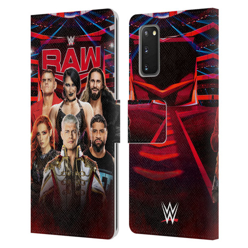 WWE Pay-Per-View Superstars 2024 Raw Leather Book Wallet Case Cover For Samsung Galaxy S20 / S20 5G
