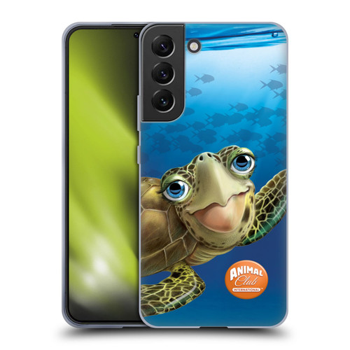 Animal Club International Underwater Sea Turtle Soft Gel Case for Samsung Galaxy S22+ 5G