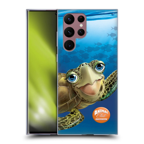 Animal Club International Underwater Sea Turtle Soft Gel Case for Samsung Galaxy S22 Ultra 5G