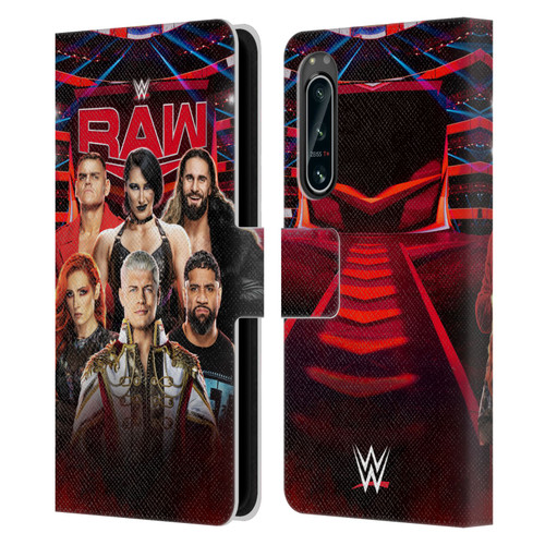 WWE Pay-Per-View Superstars 2024 Raw Leather Book Wallet Case Cover For Sony Xperia 5 IV