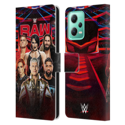 WWE Pay-Per-View Superstars 2024 Raw Leather Book Wallet Case Cover For Xiaomi Redmi Note 12 5G