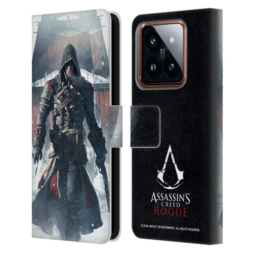 Assassin's Creed Rogue Key Art Shay Cormac Ship Leather Book Wallet Case Cover For Xiaomi 14