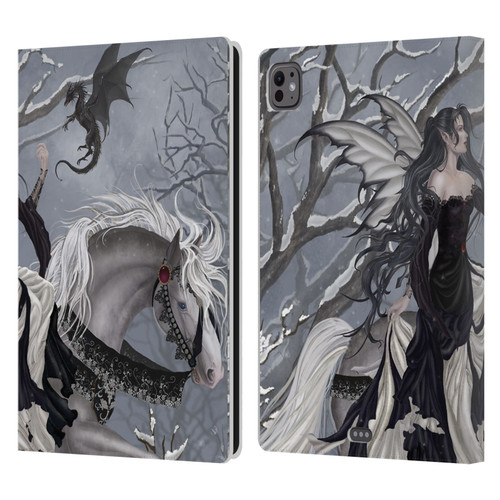 Nene Thomas Winter Has Begun Snow Fairy Horse With Dragon Leather Book Wallet Case Cover For Apple iPad Pro 11 M4 2024