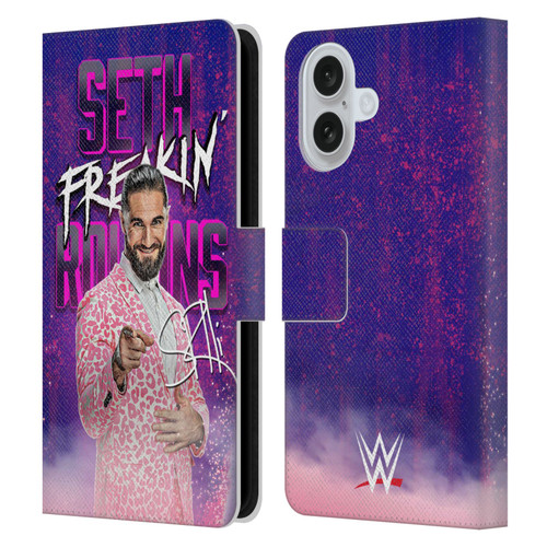 WWE Seth Rollins Seth Freakin' Rollins Leather Book Wallet Case Cover For Apple iPhone 16