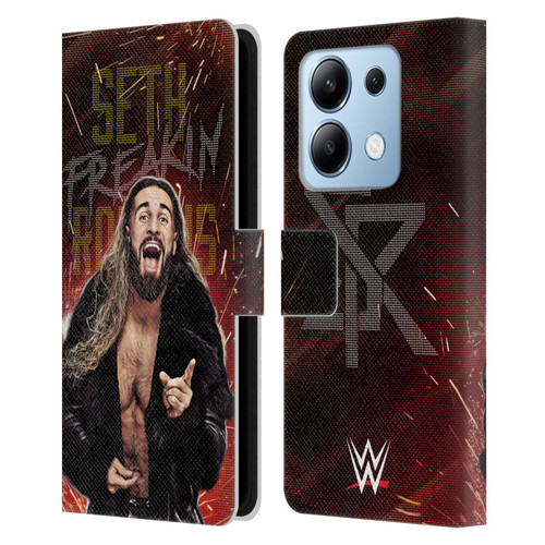 WWE Seth Rollins LED Leather Book Wallet Case Cover For Xiaomi Redmi Note 13/13 Pro 5G