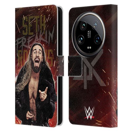 WWE Seth Rollins LED Leather Book Wallet Case Cover For Xiaomi 14 Ultra