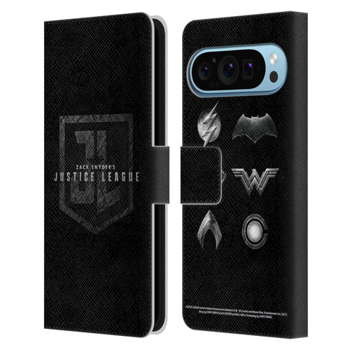 Zack Snyder's Justice League Snyder Cut Character Art Logo Leather Book Wallet Case Cover For Google Pixel 9 / Pixel 9 Pro