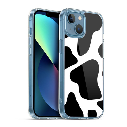 Grace Illustration Animal Prints Cow Soft Gel Case for Apple iPhone 13 Mini