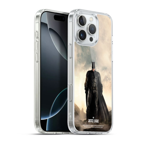 Justice League Movie Character Posters Batman Soft Gel Case for Apple iPhone 16 Pro Max & MagSafe