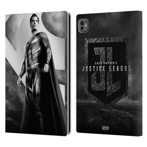 Zack Snyder's Justice League Snyder Cut Character Art Superman Leather Book Wallet Case Cover For Apple iPad Pro 11 M4 2024