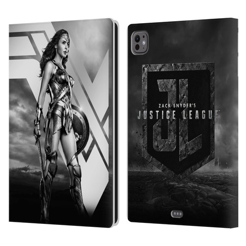 Zack Snyder's Justice League Snyder Cut Character Art Wonder Woman Leather Book Wallet Case Cover For Apple iPad Pro 11 M4 2024
