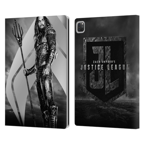 Zack Snyder's Justice League Snyder Cut Character Art Aquaman Leather Book Wallet Case Cover For Apple iPad Pro 13 M4 2024