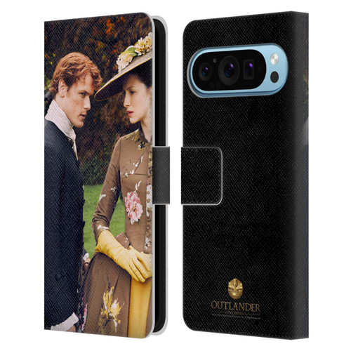 Outlander Characters Jamie And Claire Leather Book Wallet Case Cover For Google Pixel 9 / Pixel 9 Pro
