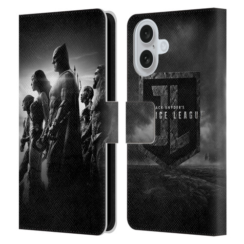 Zack Snyder's Justice League Snyder Cut Character Art Group Leather Book Wallet Case Cover For Apple iPhone 16