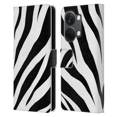 Grace Illustration Animal Prints Zebra Leather Book Wallet Case Cover For OnePlus Nord 3 5G