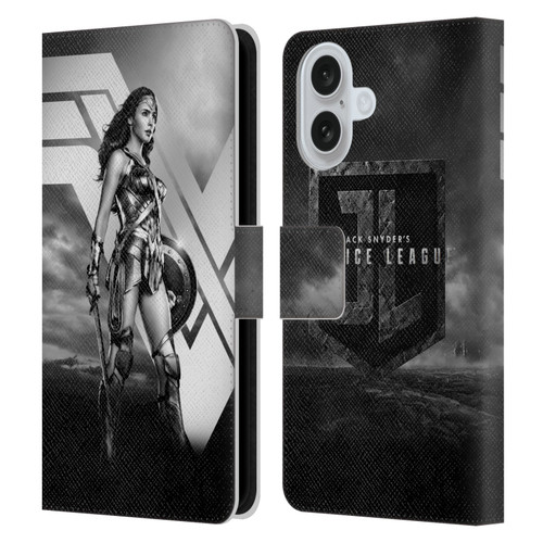 Zack Snyder's Justice League Snyder Cut Character Art Wonder Woman Leather Book Wallet Case Cover For Apple iPhone 16