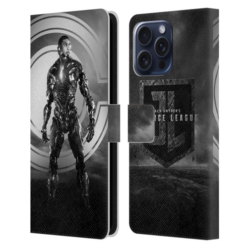 Zack Snyder's Justice League Snyder Cut Character Art Cyborg Leather Book Wallet Case Cover For Apple iPhone 16 Pro Max