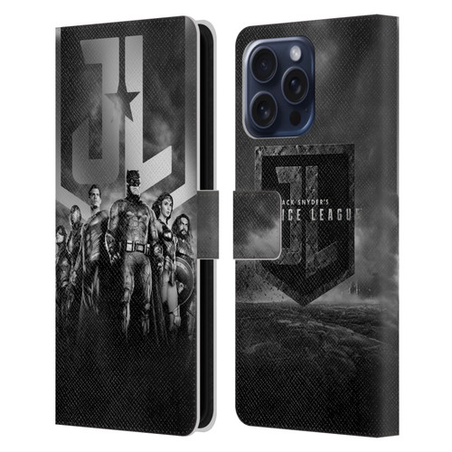 Zack Snyder's Justice League Snyder Cut Character Art Group Logo Leather Book Wallet Case Cover For Apple iPhone 16 Pro Max