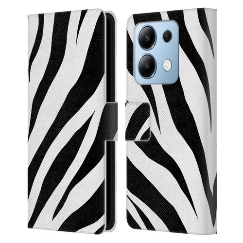 Grace Illustration Animal Prints Zebra Leather Book Wallet Case Cover For Xiaomi Redmi Note 13/13 Pro 5G