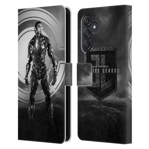 Zack Snyder's Justice League Snyder Cut Character Art Cyborg Leather Book Wallet Case Cover For Samsung Galaxy M55 5G