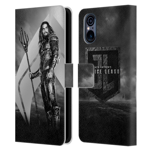 Zack Snyder's Justice League Snyder Cut Character Art Aquaman Leather Book Wallet Case Cover For Sony Xperia 5 V 5G