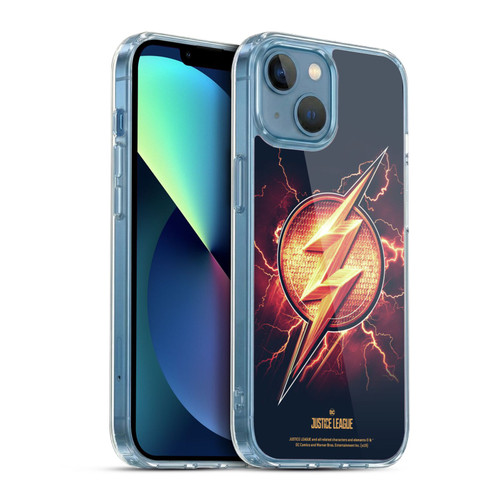 Justice League Movie Logos The Flash 2 Soft Gel Case for Apple iPhone 13 Mini & MagSafe