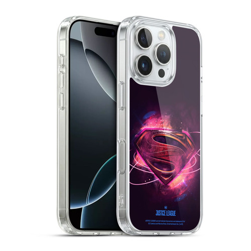 Justice League Movie Logos Superman 2 Soft Gel Case for Apple iPhone 16 Pro & MagSafe
