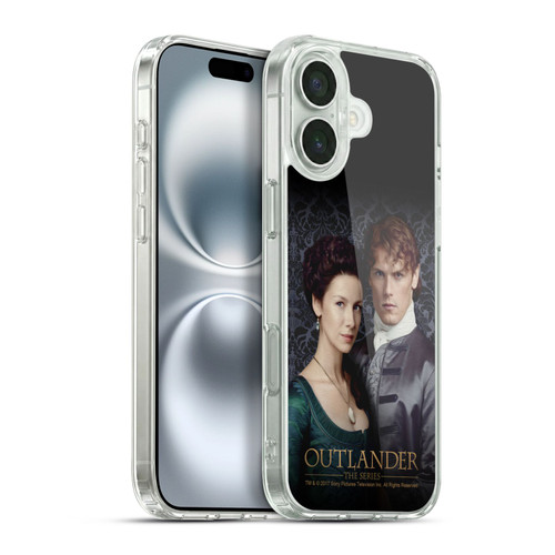 Outlander Portraits Claire & Jamie Soft Gel Case for Apple iPhone 16 Plus & MagSafe